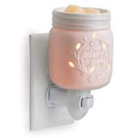 CANDLE WARMERS ETC Pluggable Fragrance Warmer- Decorative Plug-in for Warming Scented Candle Wax Melts and Tarts or Essential Oils, Mason Jar
