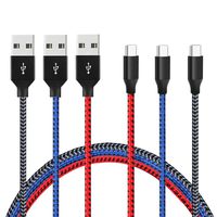 USB Type c Cable,USB c to USB a Charger Cable Nylon Braided Fast Charging Cord 3 (Pack of 3ft 6ft 10ft) Compatible with Samsung Galaxy, Note 8 Galaxy s8 / s8 Plus or More