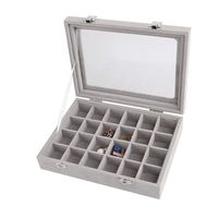 Kaimaily Storage Box Velvet Case Rings Earrings Necklaces Holder Organizer Bracelet Jewelry Storage Box