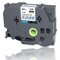 WJHHC 1 Pack Compatible for Brother P-Touch Laminated Tze153 TZ 153 Label Tape Cartridge 24mm (1 inch) 8m (26.2 feet) TZe-153 Blue on Clear TZe Tape Label Maker