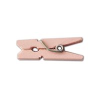 LWR CRAFTS Wooden Mini Clothespins 100 Per Pack 1" 2.5cm (Light Pink)