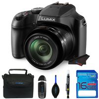 LUMIX FZ80 4K Point and Shoot Long Zoom Camera (DC-FZ80K) with 16 Gb Memory Card and Other Basic Accessories