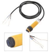 YaeCCC Reflex Photoelectric Switch Sensor Optical Sensor with Reflector Panel NPN NO Distance 2m Transducer DC 10-30V 200mA
