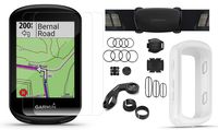 Garmin Edge 830 (2019 Version) Cycle GPS Bundle with Chest Strap HRM, Bluetooth Speed/Cadence Sensors, Silicone Case & Screen Protectors (x2) | Touchscreen, Mapping | Bike Computer (White + Sensors)