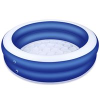 OlarHike 85" x 22" Extra Large Family Inflatable Pool for Ages 3+, Blue & White
