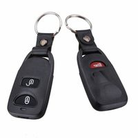 KEMANI Brand New 2 Buttons + Panic Remote Keyless Entry Remote Key Case Fob Shell For Hyundai Santa Fe Elantra Accent Tucson(No Battery Holder)