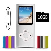G.G.Martinsen Silver Versatile MP3/MP4 Player with a Micro SD Card, Support Photo Viewer, Mini USB Port 1.8 LCD, Digital MP3 Player, MP4 Player, Video/Media/Music Player