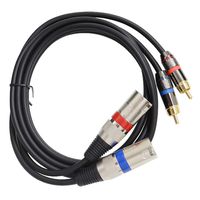 BEKER 5Feet/1.5Meters Dual RCA to XLR Male Cable HiFi RCA to XLR Audio Cable 2 XLR to 2 RCA/Phono Plug XLR Dual Male Patch Cable HiFi Stereo Audio Connection Microphone Cable