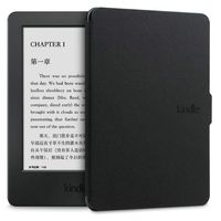 2in1 for All-New Amazon Kindle Paperwhite 1 2 3 Smart Cover (Fits 2012, 2013, 2015 and 2016 Versions) Ultra Thin Slim Folio Sleep/Wake Up Leather Case +1x Soft Clear Screen Protector (Black)