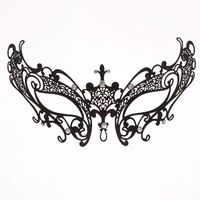 Masquerade Mask for Women Metal Mask Shiny Rhinestone Venetian Party Evening Prom Ball Mask Bar Costumes Accessory (Fairy)