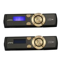 Gotd MP3 Player Screen16GB TF Card USB Flash Drive LCD HD Screen Music Player MP3 Music/Audio/Media Player with FM Radio, Gold