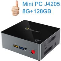 Beelink J45 Mini PC, Windows 10 (64-bit), Intel Apollo Lake J4205 Processor 8GB/128GB M.2 SSD, Supports 2.5'' HDD & SSD 2.4G+5G Dual WiFi/Gigabit Ethernet/BT 4.0 / Dual HDMI / 4K /Fan