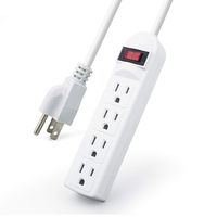 Maxlin Cable 4-Outlet Surge Protector Power Strip - with Circuit Breaker Switch - 30 Inch Cord - ETL Listed | 2 Pack