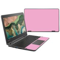 Mightyskins Skin Compatible with Lenovo 300e Chromebook 11.6" (2018) - Solid Pink | Protective, Durable, and Unique Vinyl Decal Wrap Cover | Easy to Apply, Remove, and Change Styles | Made in The USA