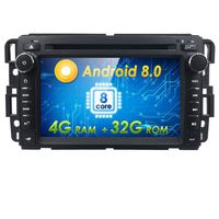 7" Android 8.0 Octa Core 4G RAM 32G ROM HD Digital Multi-Touch Screen OBD2 DVR Car Stereo DVD Player Tire Pressure Monitoring WiFi OBD2 for Chevrolet GMC Hummer