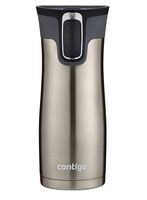 Contigo 2034154 Stainless Steel AUTOSEAL West Loop Vaccuum-Insulated Travel Mug, 16 oz