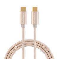 CableCreation USB C to USB C Cable 10ft, USBC to USBC Braided Data Charging Cable(3A), Compatible with MacBook (Pro), Galaxy S10/S9/S9+, Pixel 3XL, OnePlus 6T, Nexus 5X/ 6P, etc (Gold)