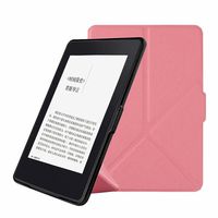 Egmy Protective Kindle Case, Popular Magnetic Auto Sleep PU Leather Cover Case for 2016 Kindle Paperwhite (7th Generation) 6 inch (Pink)