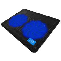 AICHESON Laptop Cooling Pad 2 1000RPM Fans Portable Computer Cooler, Blue LEDs, S007