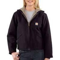 Carhartt Women's Sherpa Lined Sandstone Sierra Jacket (Regular Sizes), Deep Wine, 3X-Large Plus