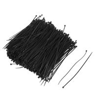 uxcell 1000 Pcs 140mm x 2mm Self Locking Wire Cable Zip Tie 5.5 inches Black