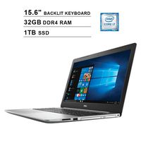 2019 Newest Dell Inspiron 15 5570 15.6 Inch Touchscreen FHD 1080p Laptop (Intel 4-Core i7-8550U up to 4.0GHz, 32GB DDR4 RAM, 1TB SSD, Intel UHD 620, Backlit KB, Windows 10)