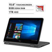 Dell 2019 Inspiron 11 3000 Premium 11.6 Inch HD 2-in-1 Touchscreen Laptop (AMD A9-9420e 2.6GHz, 8GB RAM, 1TB HDD, Bluetooth, Windows 10) (Renewed)
