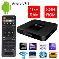 VGROUND Android TV Box with S905W Quad Core 64 Bit 3D 4K H.265 Decoding 2.4GHz WiFi, 1G+8G (Dispatched from US)