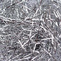 Metallic Cello Shred Gift Basket Filler - 1/4 Pound (4oz) Shredded Gift Basket Filling and Packaging by Emerald Craft & Hobby (Silver)