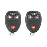 Keyless2Go New Keyless Entry with Remote Start Car Key Fob for Select Vehicles with 15114374 KOBGT04A (2 Pack)