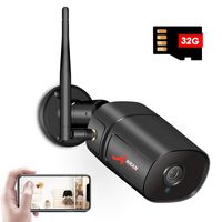 Outdoor Security Camera, 1080P Wireless Surveillance Camera ANRAN Home Security WiFi Camera with 32GB Card, IP66 Waterproof, Two-Way-Audio, Night Vision, Motion Detection Activity Alert iOS/Android