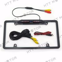 HTTMT MT371-030- 170° Viewing Angle Universal Car License Plate Frame Mount Rear View Camera