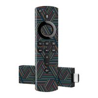 MightySkins Skin Compatible with Amazon Fire TV Stick 4K - Triangle Stripes | Protective, Durable, and Unique Vinyl Decal wrap Cover | Easy to Apply, Remove, and Change Styles | Made in The USA