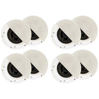 Acoustic Audio R192 Frameless in Ceiling/in Wall Speaker 4 Pair Pack 2 Way Home Theater Surround Speakers