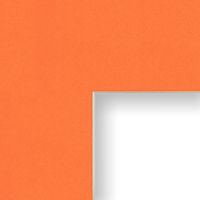 Craig Frames B152 24x24-Inch Mat, Single Opening for 20x20-Inch Image, Tangerine with Cream Core