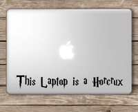 This Laptop is a Horcrux Harry Potter - Apple Macbook Laptop Vinyl Sticker Decal, Die cut vinyl decal for windows, cars, trucks, tool boxes, laptops, MacBook - virtually any hard, smooth surface