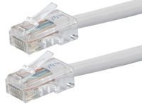 Buhbo 2 ft Cat5E UTP Ethernet Network Non Booted Cable, White