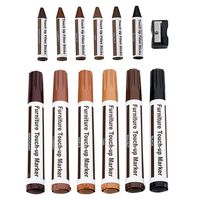 Ranoff Floor Color Pen, 12Pc Wood Furniture Repair Pen Marker Pen Wax Scratch Filler Remover Repair Fix (Multicolor)