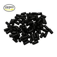 LGEGE 1/4" 100 Pcs Black Screw Thread Protectors