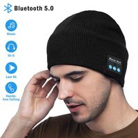 Bluetooth Beanie Hat V5.0 Stocking Stuffers for Men Gifts Wireless Music Hat Knit Cap Built-in Stereo Speaker Unique Christmas Tech Gag Gifts for Boyfriend/Him/Men/Teen Boys/