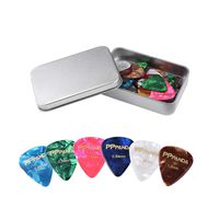 Guitar Picks 48pcs,PPpanda Guitar Plectrums For Your Electric, Acoustic, or Bass Guitar Thin, Medium, Heavy 0.46 0.58 0.71 0.84 0.96 1.2mm