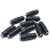 Hxchen DC Female to Female Power Jack Connector Adapter 2.5x5.5 mm for CCTV Camera - (10 Pcs)