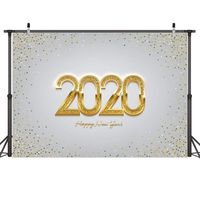 Alisena 1Pack 49.2x31.5inch 2020 Happy New Year Backdrop Photography Background Party New Year Eve Christmas Eve Party Backdrop Winter Holiday Photo Props