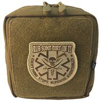 MOLLE IFAK EMT First Aid Medical Pouch with"Rub Some Dirt On It" (Coyote)