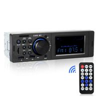 Car Stereo with Bluetooth, Single Din Car Stereo, Car Audio FM Radio Receiver, MP3 Player WMA/USB/SD/AUX Input, Remote Control, Hands Free Calling