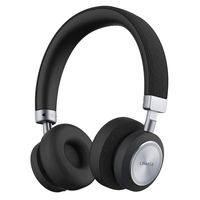 Linner NC80 Active Noise Cancelling Headphones, Bluetooth Headphones with Microphone Hi-res Audio Wireless Headphones On Ear Touch Controls with 34H Playtime for Travel Work Gaming- Black