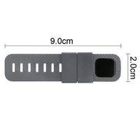 Extender Band with Snap Closure Compatible Fitbit Charge 2/3/Versa Fitness Tracker Wristbands - Designed for Larger Size Wrists or Ankle Wear, 20mm (Width) x 90mm (Length), Gray