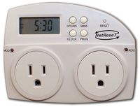 NetReset-Digital Timer Outlet Automating Modem and Router Reboot.Net Reset Turns Modem on 2 Mins Before Router Providing Most Secure,Fast,and Reliable Internet. 24 Hour Timer. Original WiFi Reset Plug