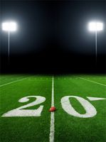 Leowefowa 5X7FT Vinyl Stadium Backdrop Football Field American Soccer Green Grass Lawn Stage Lights Sports Theme Photography Background Children Boys Adults Birthday Party Game Photo Studio Props