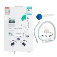 Tankless Water Heater, DOMINTY 6L House Instant Liquid Propane Gas Hot Water Heater, Outdoor Easy Installation for Home Bathroom Use+Shower Head - Mounted Water Heater